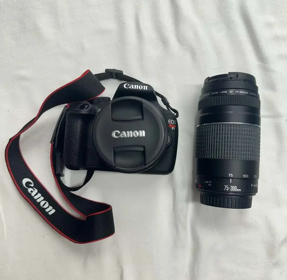 Canon EOS Rebel T5 DSLR Camera with 75-300mm Zoom Lens set